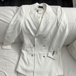 Bardot White Blazer Dress